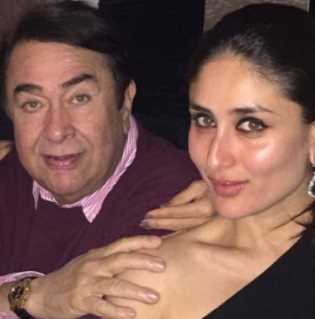 Kareena Kapoor with her fahter