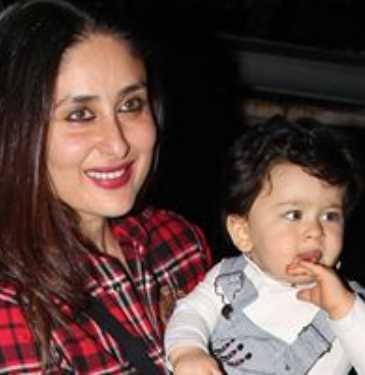 Kareena Kapoor with her son