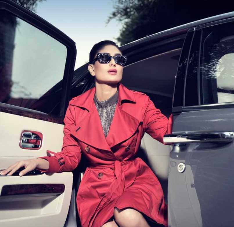 Kareena Kapoor with Car Photo