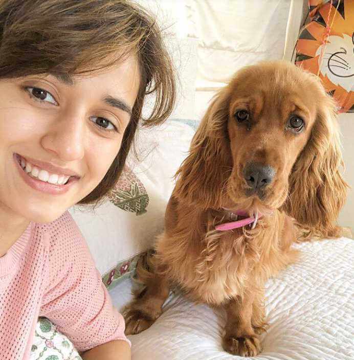 Disha Patani with her Dog
