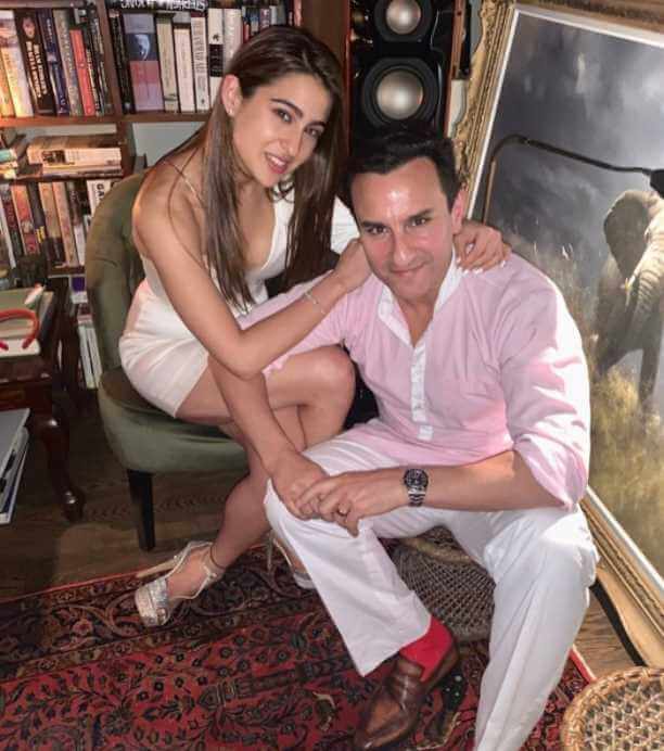 Sara Ali Khan with her Father