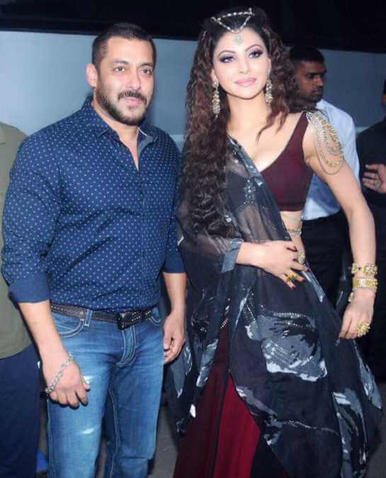 Urvashi Rautela with Salman Khan