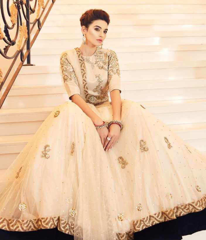 Sadia Khan White dress Image