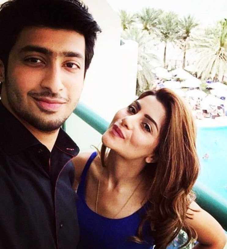 Sohai Ali Abro with her Brother