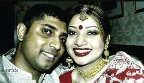 Akhi Alamgir with her husband Rusho