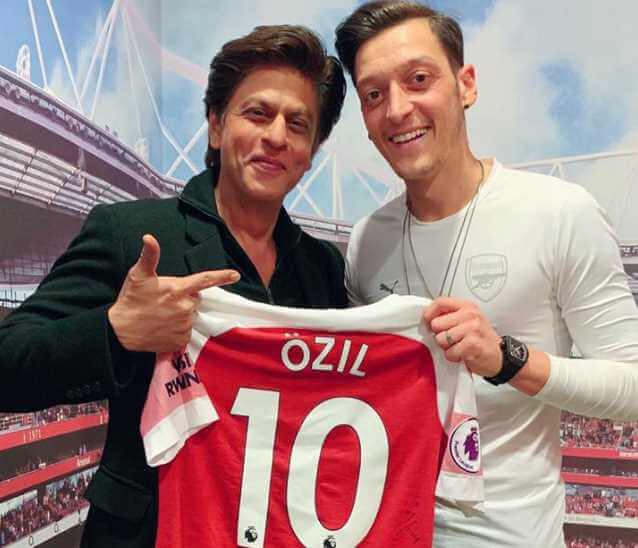 Shah Rukh Khan with Ozil