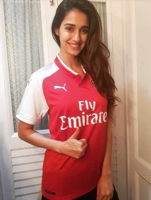 Disha Patani with Arsenal T-Shirt Image