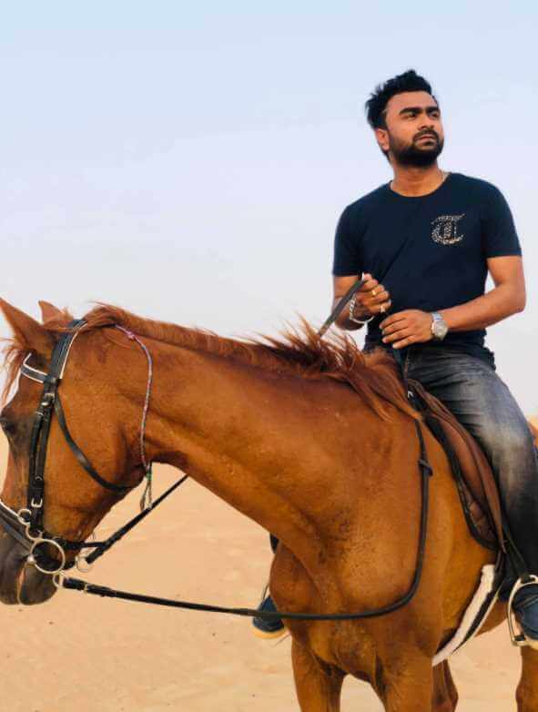 Imran Mahmudul with Horse