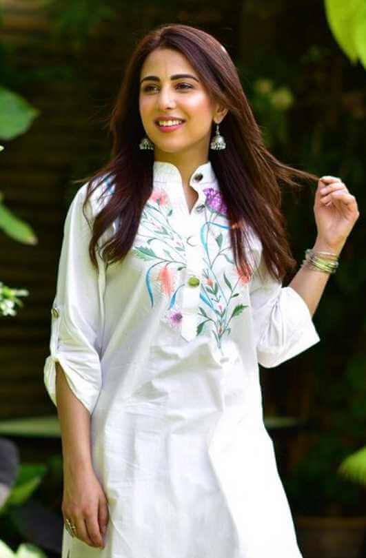 Ushna Shah White Dress Picture