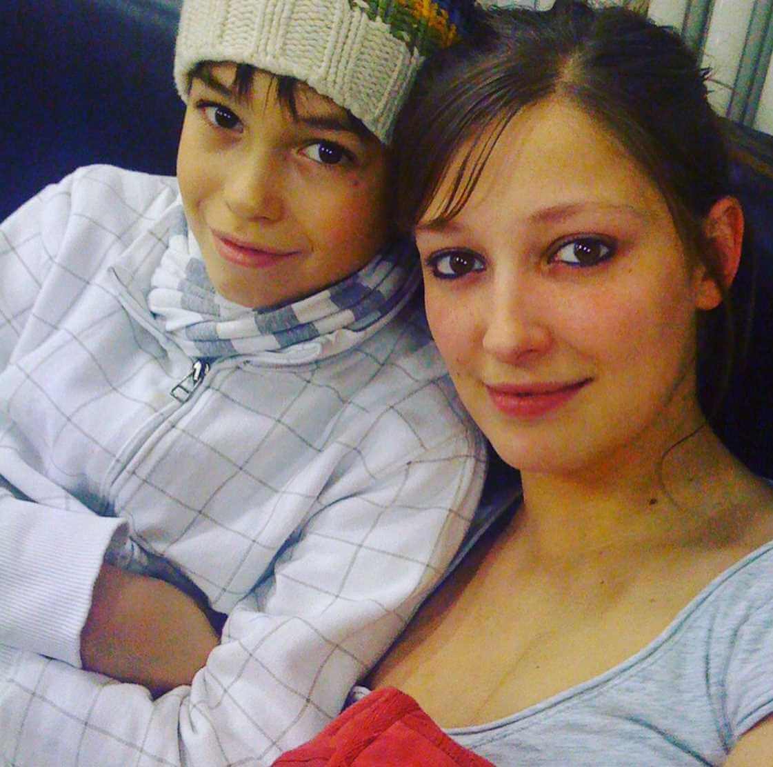Alexandra Maria Lara with her Son Photo