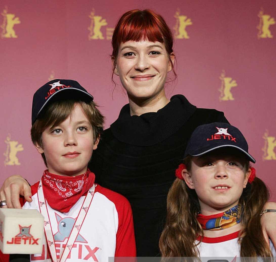 Franka Potente with her Children Picture