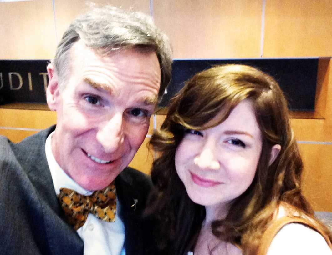 Charity Nye with her father Photo