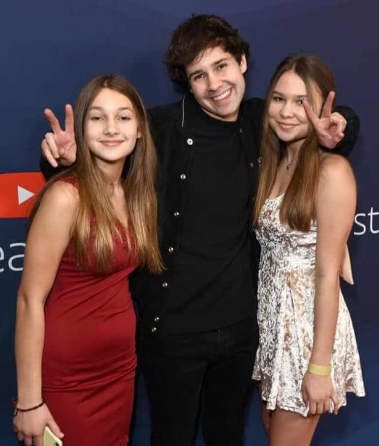 Sara Dobrik with her brother and sister Photo