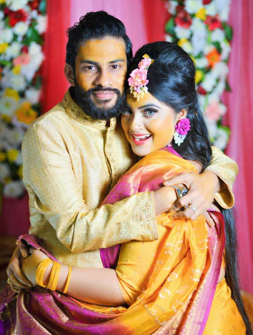 Humyra Subah with Eleyas Hossain wedding picture