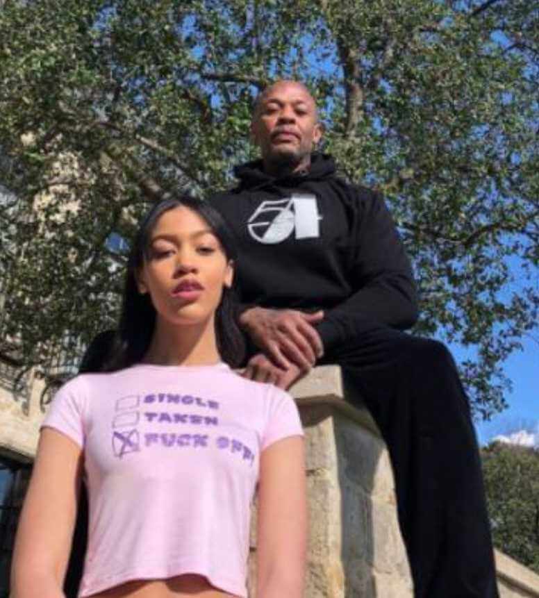 Tyra Young with her father photo