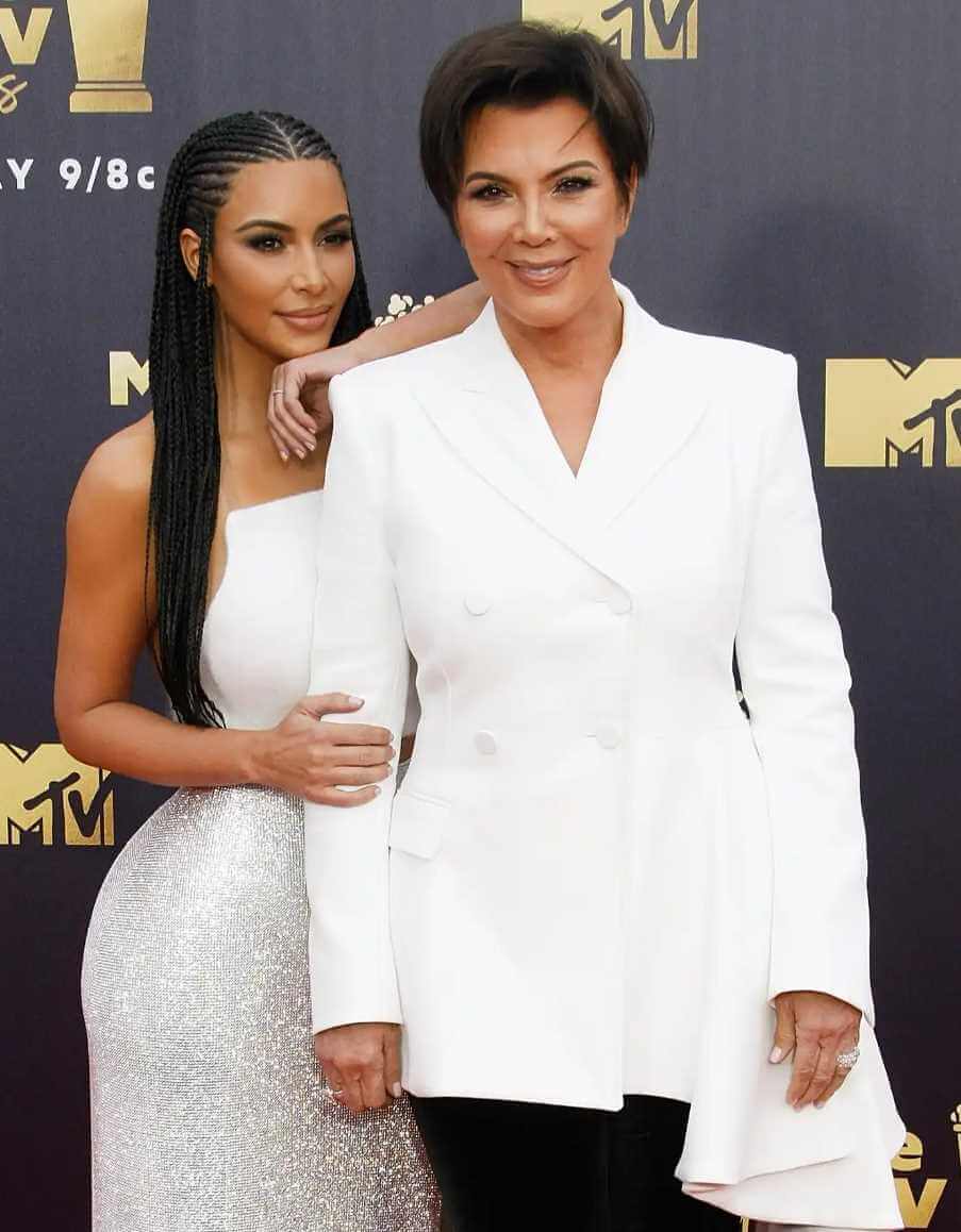 Kim Kardashian with her mother Kris Jenner Photo