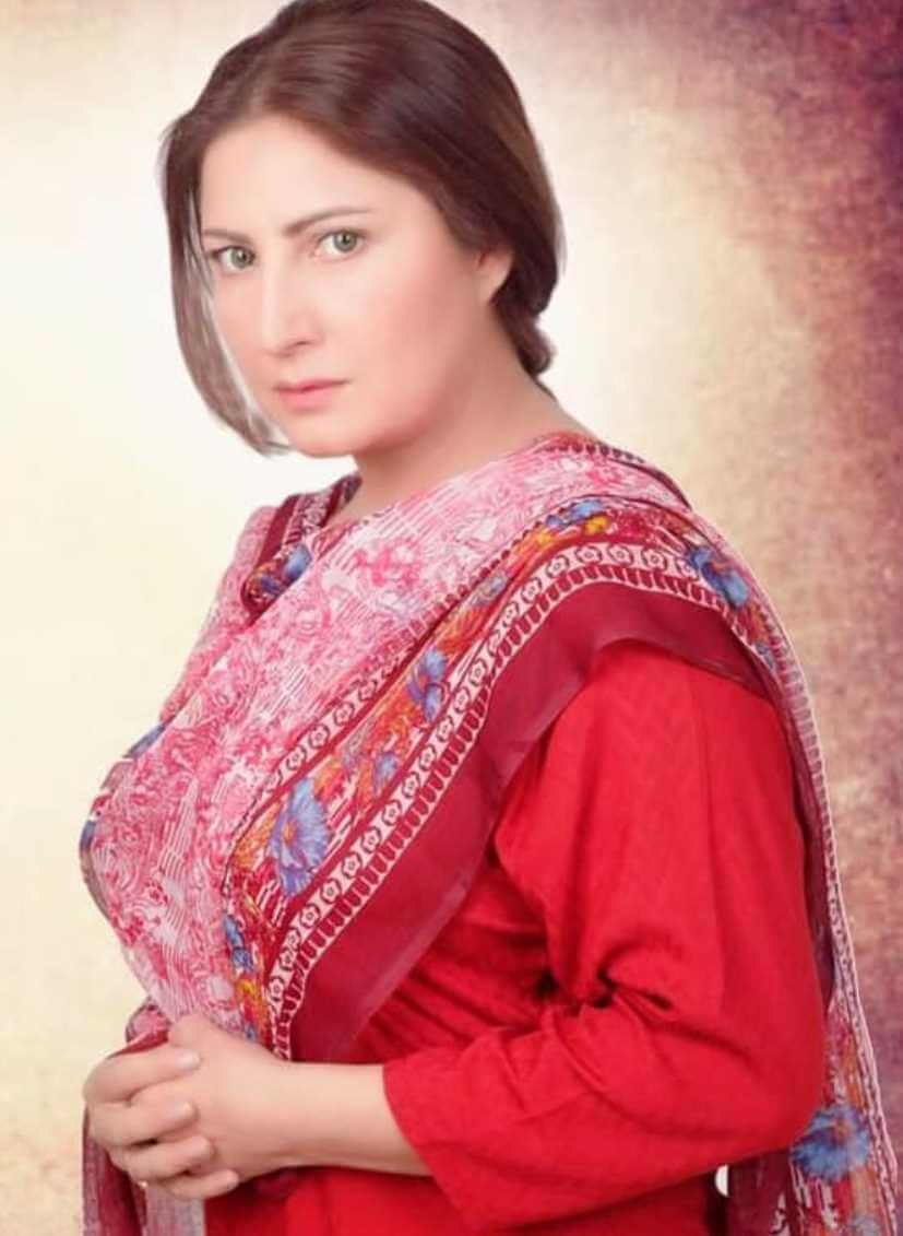 Saima Noor Red Dress Image