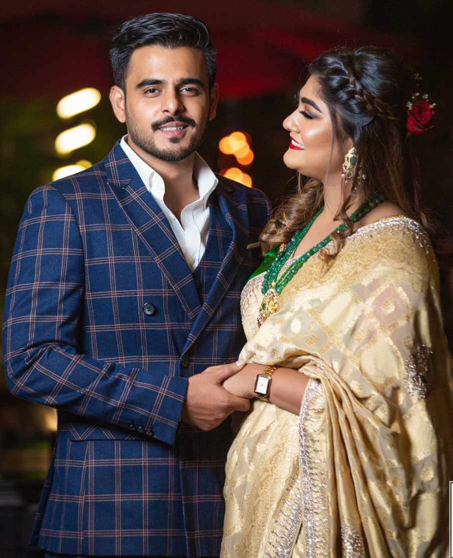 Shamma Rushafy Abantee with her husband Siam Ahmed Picture