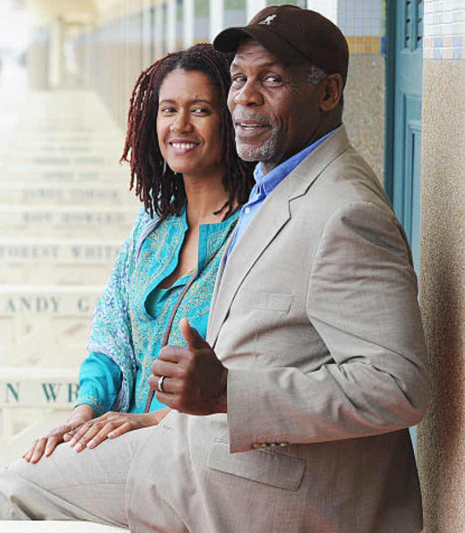 Asake Bomani with her ex-husband photo
