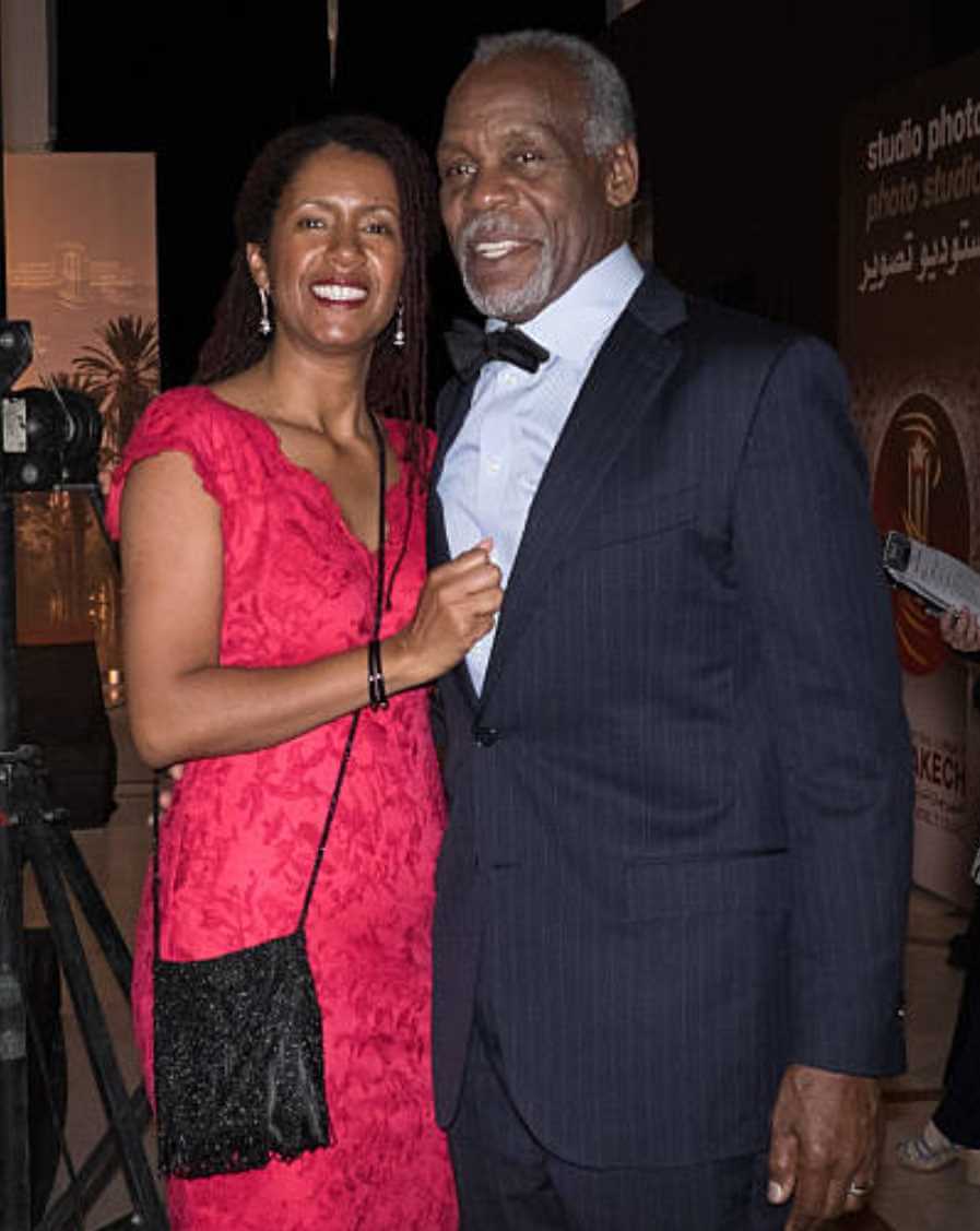 Asake Bomani with her husband photo
