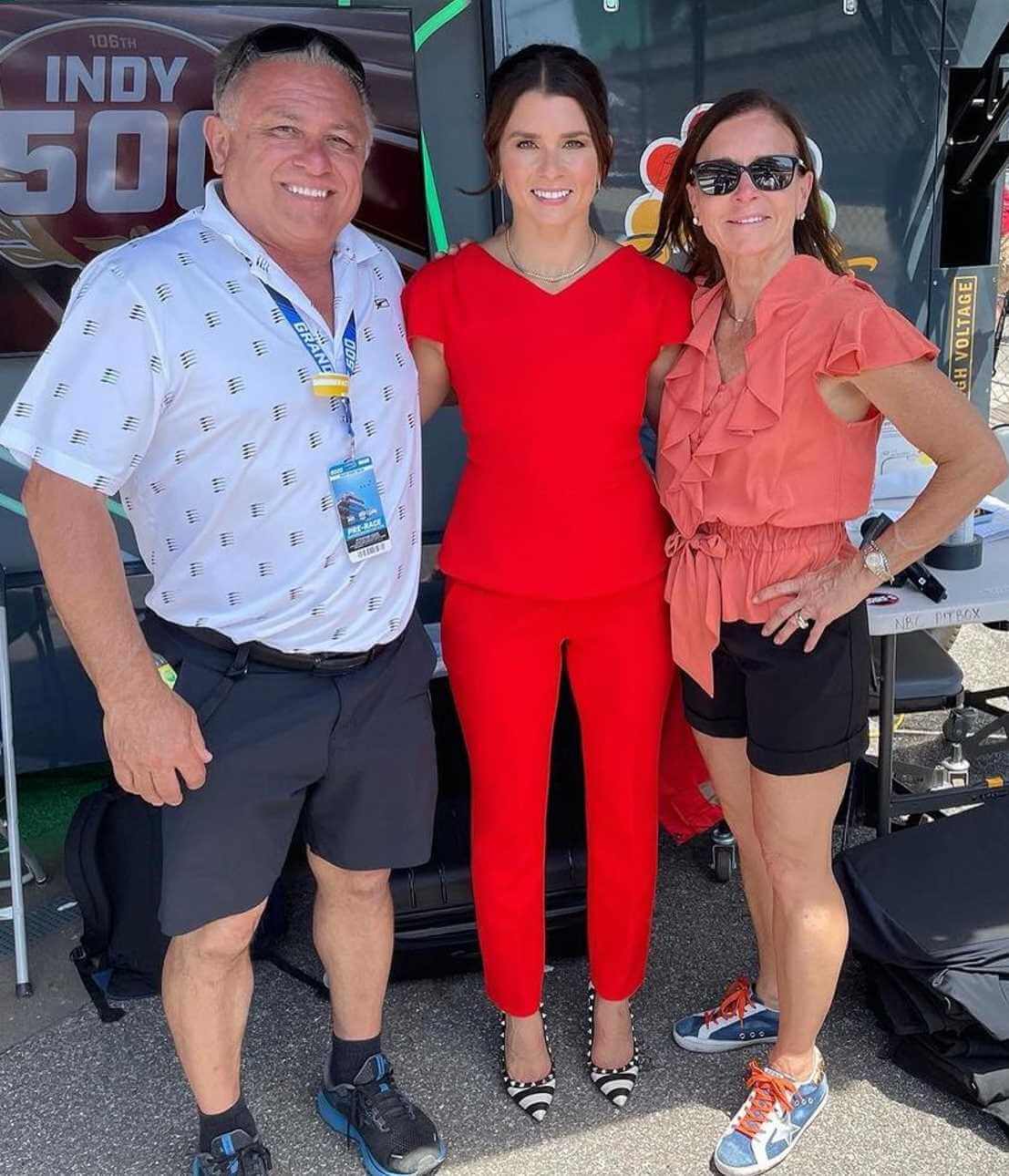 Danica Patrick with her Parents Photo